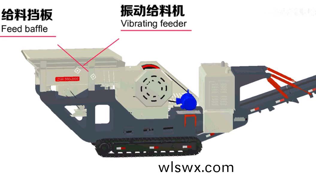 履帶(dai)式迻動破碎站組成結構